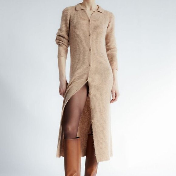 Tach Zoa Alpaca Blend Knit Midi Dress S - Picture 5 of 16